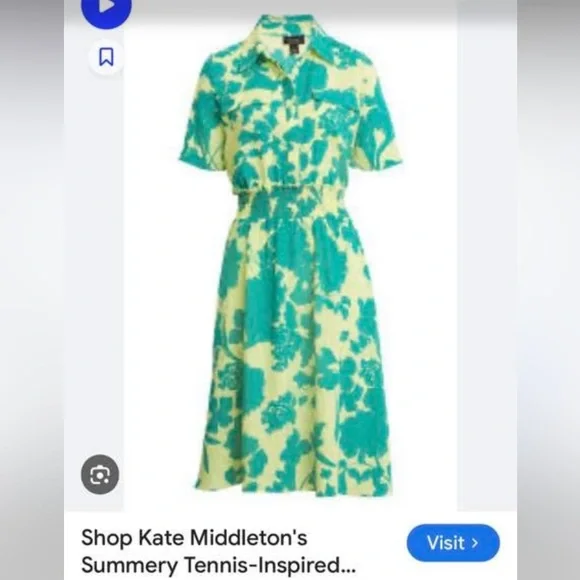 halogen atlantic pacific floral dress - Picture 1 of 4